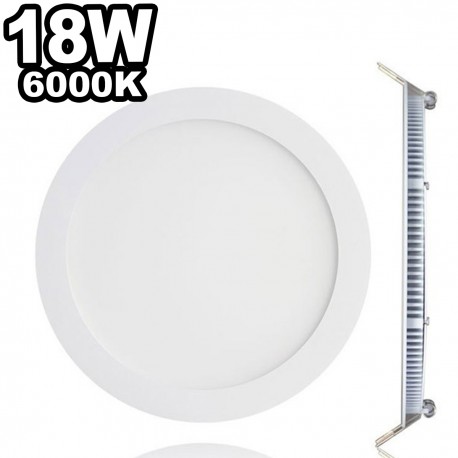 Spot Encastrable LED Downlight Panel Extra-Plat 18W Blanc Chaud 3000K