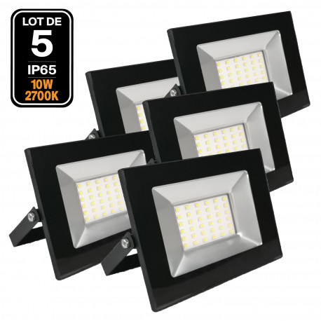 5 Projecteurs Led 10W Ipad 3000k Haute Luminosité