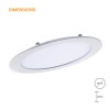 5 Spot Encastrable LED 3W Rond Extra-Plat Blanc Chaud 3000K