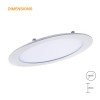 Lot de 10 Spots Encastrable LED Downlight Panel Extra-Plat 3W Blanc Neutre 4500K