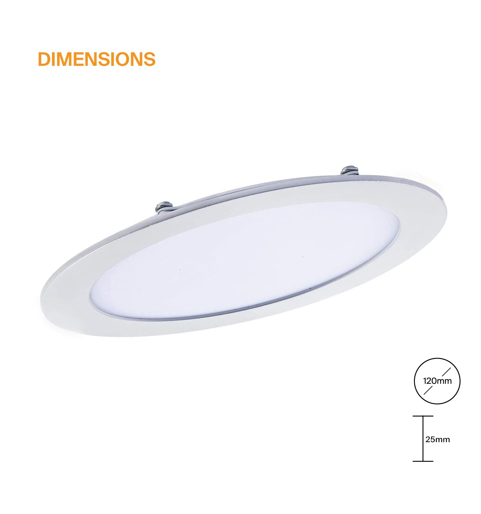 10 Spot Encastrable LED 6W Rond Extra-Plat - Blanc Froid 6000K