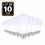 Lote de 10 Bombillas LED 5W E27 2700K alto brillo