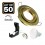 Lotto di 50 dimmable built-in spots orientabile GOLDEN C con GU10 LED da 7W eqv. 56W Bianco caldo 2800K