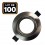 Adjustable flanged stainless, Support spot diameter 75 mm