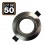 Adjustable flanged stainless, Support spot diameter 75 mm