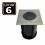 Lot de 6 Spots Encastrable de Sol Carré INOX 304 Pour GU10