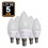 Set di 5 LED fiamma E14 4W 220V 3000 k