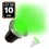 10 Spots Encastrables de Sol Rond Inox 304 Exterieur IP65 + Ampoules GU10 5W VERT