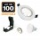 100 Spots encastrable orientable BLANC avec GU10 LED de 5W eqv. 40W Blanc Chaud 3000K