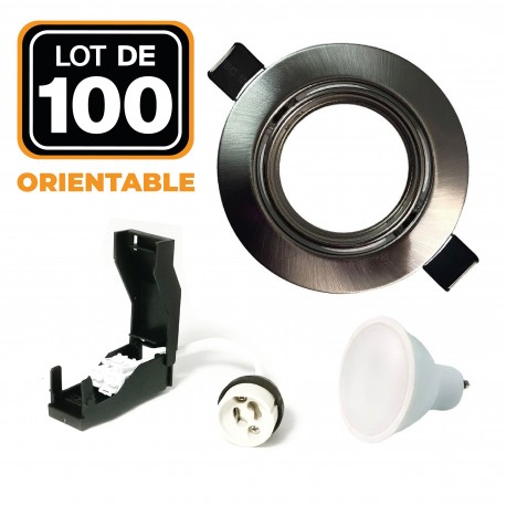 Satz von 10 LED GU10 weiße neutrale 5W Glühbirnen