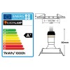 Set di 10 lampade a LED GU10 5W bianco neutro