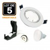 Conjunto de 10 bulbos de LED GU10 5W blanco neutro