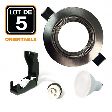 Set di 10 lampade a LED GU10 5W bianco neutro